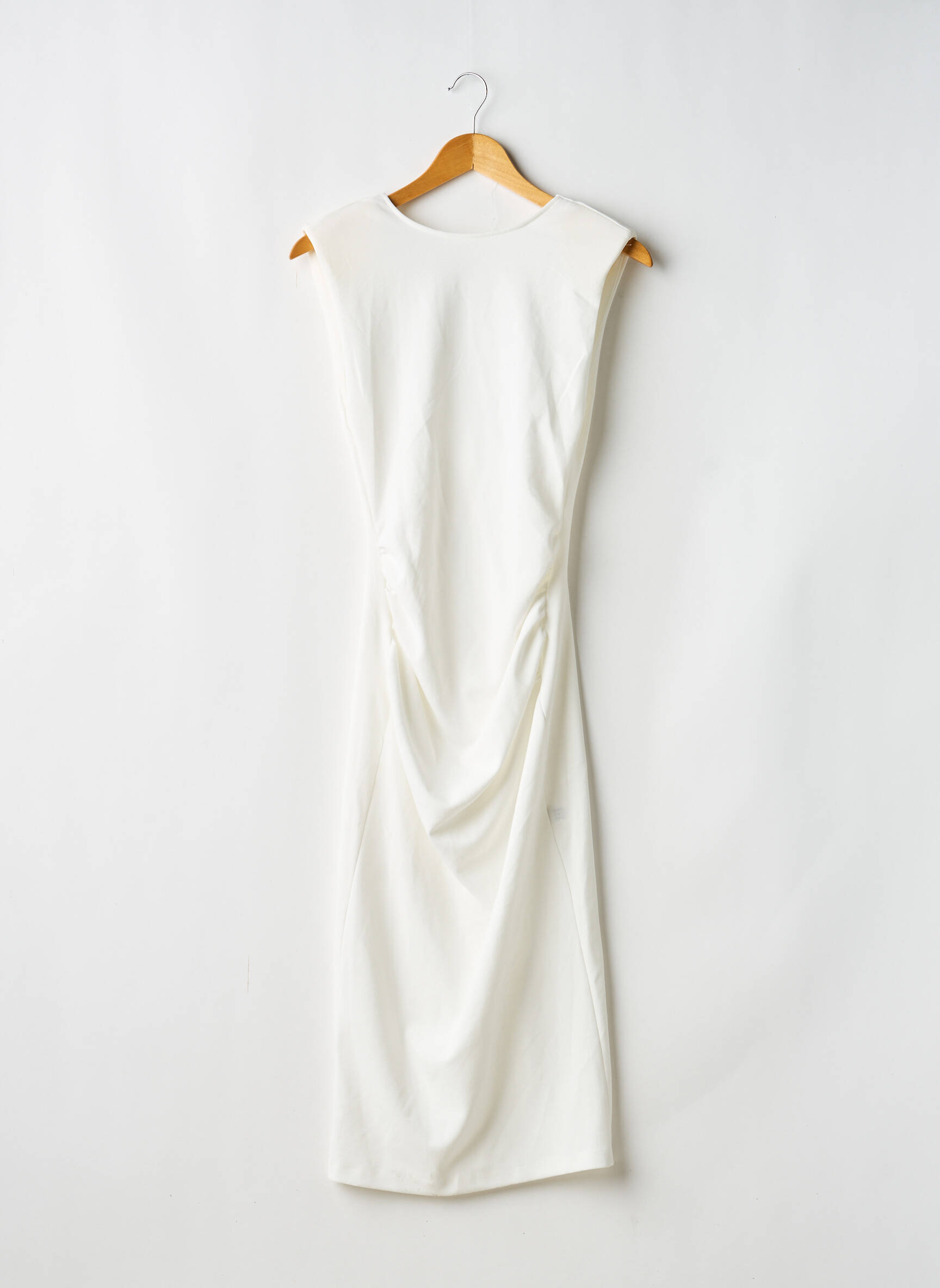 Rochie midi fără mâneci fără mâneci alb ZARA femeie