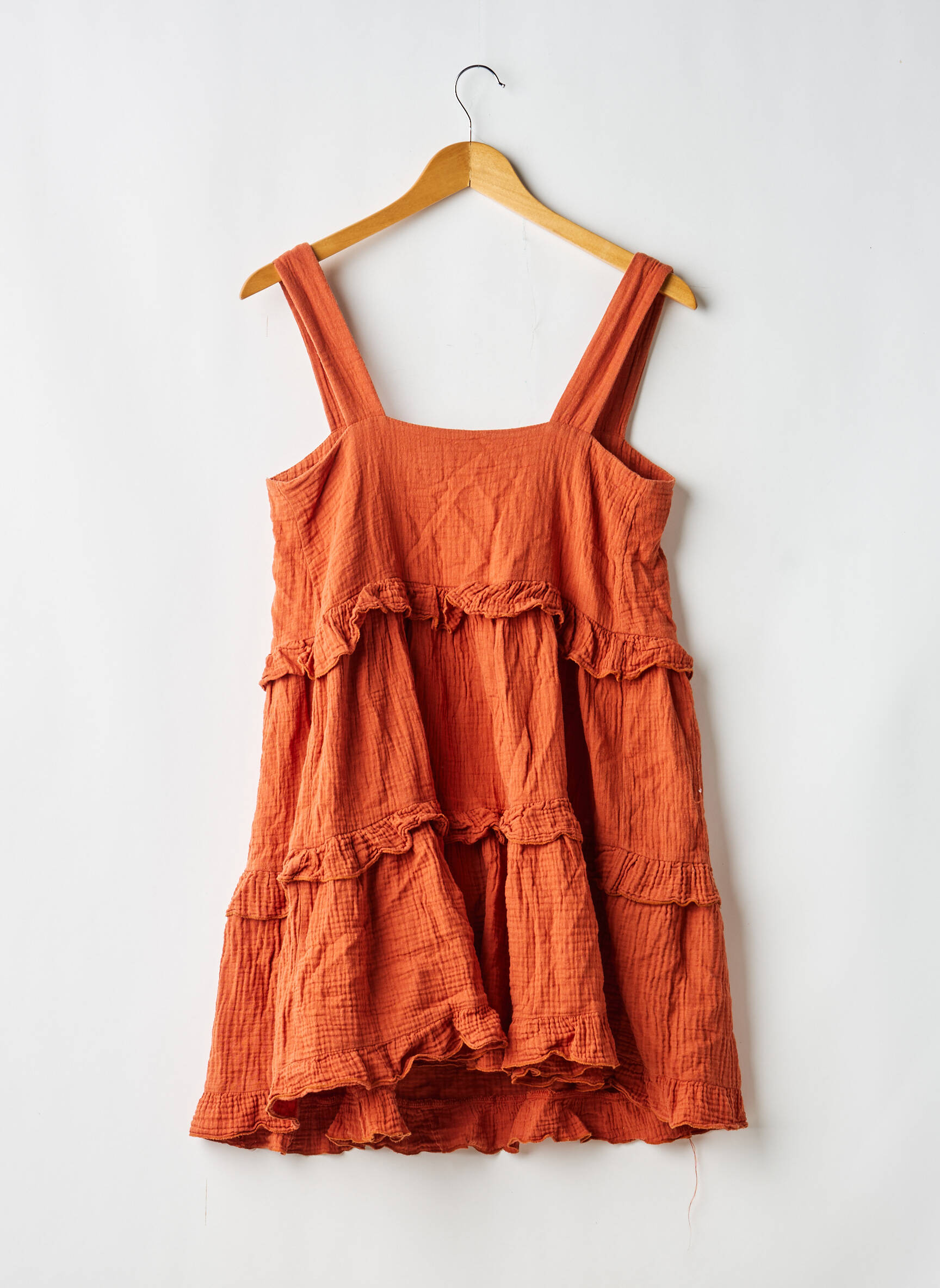 Rochie scurtă fără mâneci fără mâneci maro KOUKA femeie