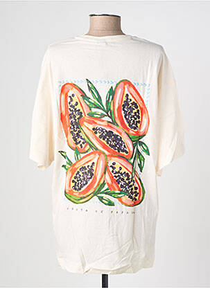 Tricou imprimeu fantezie mâneci scurte alb VERO MODA femeie