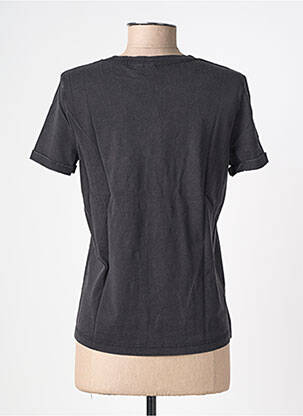 Tricou serigrafie flockată mâneci scurte negru VERO MODA femeie