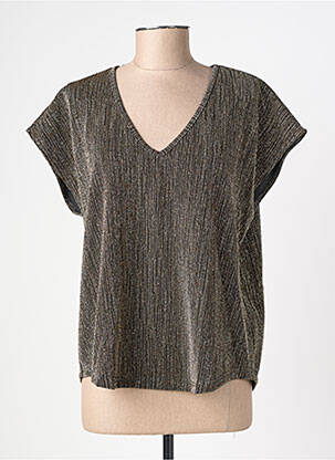 Top elasticitate mâneci scurte negru VERO MODA femeie