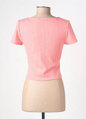 Top elasticitate mâneci scurte roz VERO MODA femeie