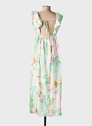 Rochie lungă imprimeu floral fără mâneci verde VERO MODA femeie