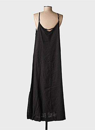 Rochie midi țesătură crep bretele subțiri negru B.YOUNG femeie