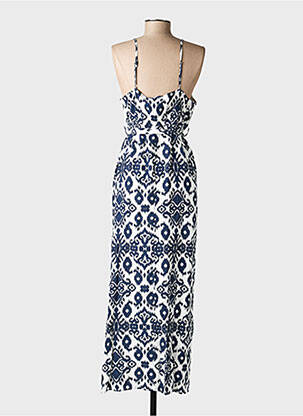 Rochie lungă imprimeu fantezie bretele subțiri albastru VERO MODA femeie