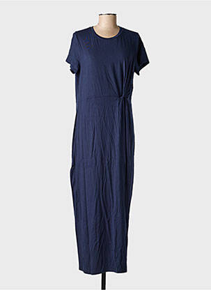 Rochie lungă mâneci lungi mâneci lungi albastru VERO MODA femeie