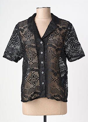Cămașă croială dreaptă mâneci scurte negru VERO MODA femeie
