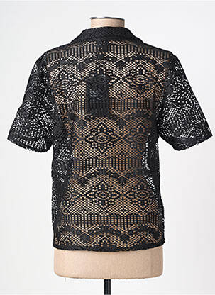 Cămașă croială dreaptă mâneci scurte negru VERO MODA femeie