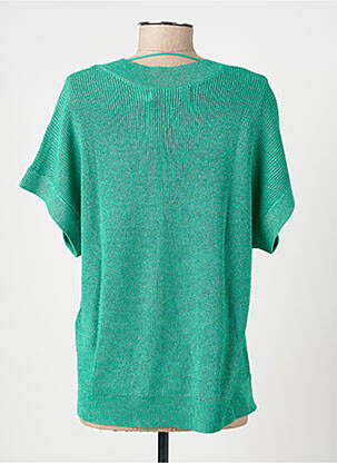 Pulover guler în v mâneci scurte verde VERO MODA femeie