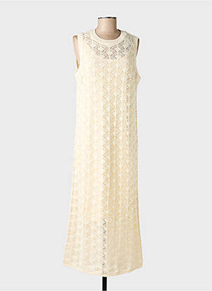 Rochie lungă fără mâneci fără mâneci bej VERO MODA femeie