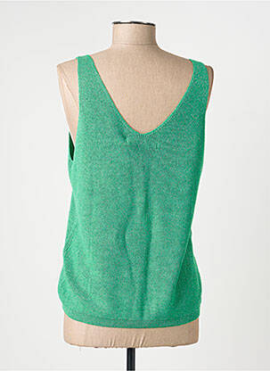 Top croială cambrată bretele subțiri verde VERO MODA femeie
