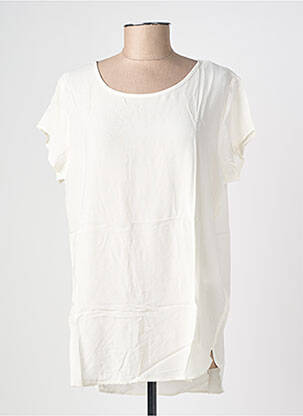Tricou croială dreaptă mâneci scurte alb VERO MODA femeie