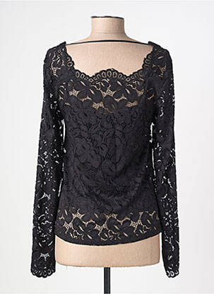 Top guler pătrat mâneci lungi negru VERO MODA femeie