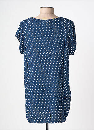 Tricou croială dreaptă mâneci scurte albastru VERO MODA femeie