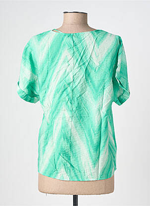 Tricou croială dreaptă mâneci scurte verde VERO MODA femeie