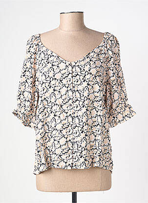 Top imprimeu fantezie mâneci scurte negru VERO MODA femeie
