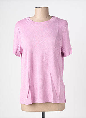Tricou croială dreaptă mâneci scurte roz STREET ONE femeie