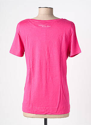Tricou serigrafie flockată mâneci scurte roz STREET ONE femeie