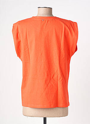 Tricou croială dreaptă mâneci scurte portocaliu RUE MAZARINE femeie