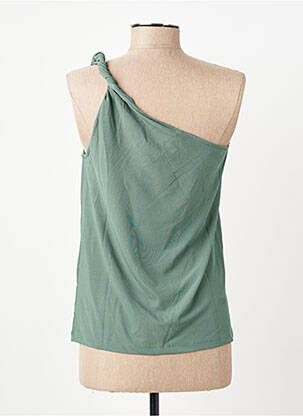 Top elasticitate fără mâneci verde VERO MODA femeie