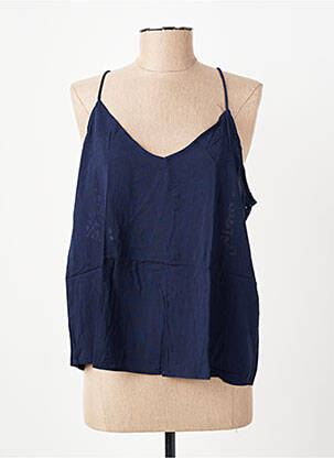Top croială fluidă fără mâneci albastru VERO MODA femeie