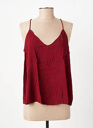 Top croială fluidă fără mâneci roșu VERO MODA femeie