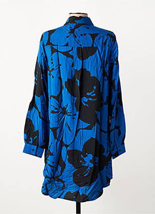Rochie midi imprimeu floral mâneci lungi albastru B.YOUNG femeie