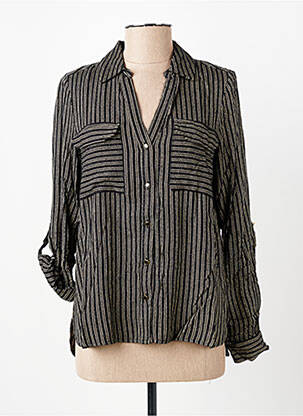 Cămașă țesătură poplin mâneci lungi negru VERO MODA femeie