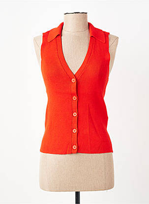 Top țesătură jersey fără mâneci roșu VERO MODA femeie