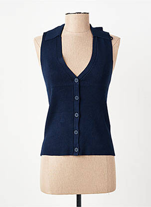 Top elasticitate fără mâneci albastru VERO MODA femeie