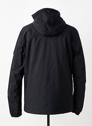 Parka finisaj interior dublat cu glugă negru DAYTONA bărbat