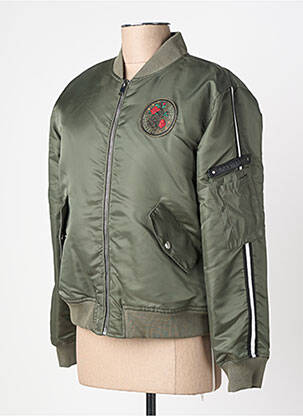 Jachete casual buzunare verde ROSE GARDEN femeie
