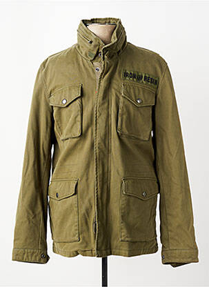 Parka mâneci lungi cu glugă verde IRON AND RESIN bărbat