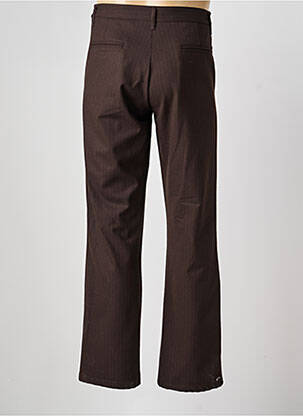 Pantalon drept talie cu cleme mărime normală maro IMPERIAL bărbat