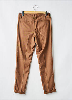 Pantalon chino țesătură poplin mărime normală maro IMPERIAL femeie
