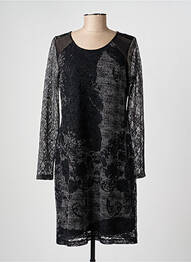 Rochie midi mâneci lungi mâneci lungi negru PAUSE CAFE femeie
