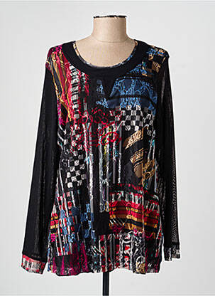 Tricou mâneci lungi mâneci lungi negru GUY DUBOUIS femeie