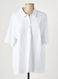Polo broderie mâneci scurte alb RABE femeie