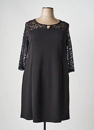 Rochie midi mâneci 3/4 mâneci 3/4 negru GUY DUBOUIS femeie