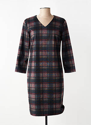 Rochie midi mâneci lungi mâneci lungi negru GEVANA femeie