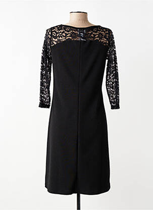 Rochie midi mâneci 3/4 mâneci 3/4 negru GUY DUBOUIS femeie