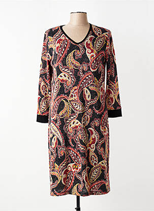 Rochie midi mâneci 3/4 mâneci 3/4 negru TELMAIL femeie