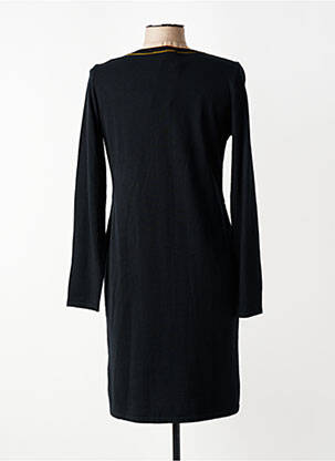 Rochie pulover croială cambrată mâneci lungi negru TELMAIL femeie
