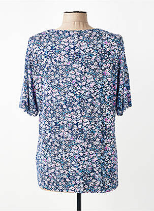 Tricou imprimeu fantezie mâneci scurte albastru RABE femeie