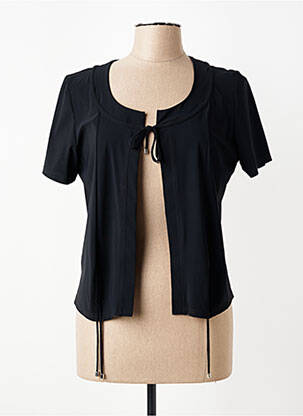 Jachete casual guler rotund negru JEAN DELFIN femeie