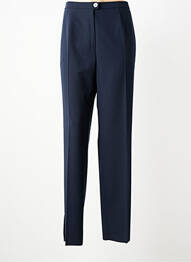 Pantalon slim talie elastică mărime normală albastru KARTING femeie