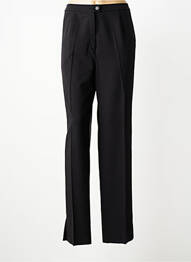Pantalon slim talie elastică mărime normală negru KARTING femeie