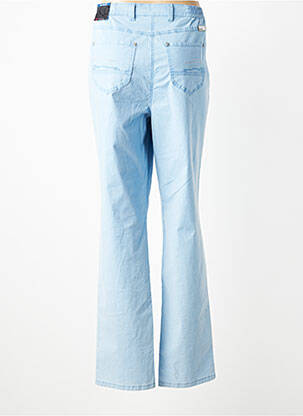 Pantalon slim talie elastică mărime normală albastru TONI femeie