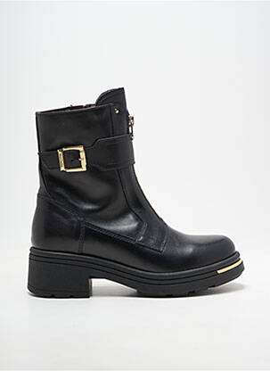 Botine/ghete material neted toc plat până la 3 cm negru NERO GIARDINI femeie