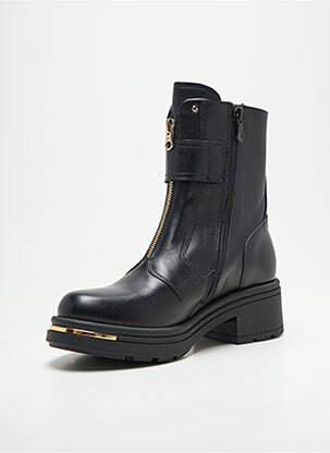 Botine/ghete material neted toc plat până la 3 cm negru NERO GIARDINI femeie